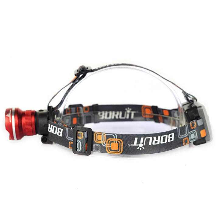 Boruit RJ-2166 Zoombar Pannlampa 2000 Lumen AA-batterier
