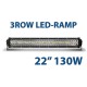 130W triplerow LED-ramp 22" 55cm