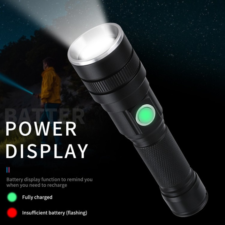 Zoombar Ficklampa XPH50 1800 lumen