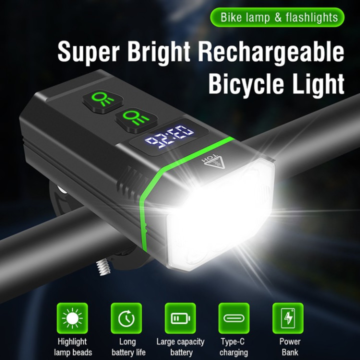 Boruit YHX-2666 3000 lumen Cykellampa