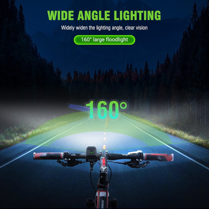 Boruit YHX-2666 3000 lumen Cykellampa