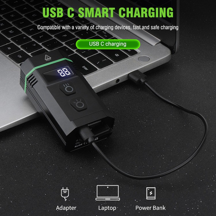 Boruit YHX-2666 3000 lumen Cykellampa